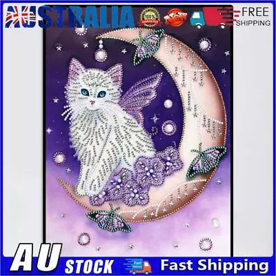 AU 5D DIY Special Shaped Diamond Painting Cat Embroidery Mosaic Kit Bedroom Deco • $10.19