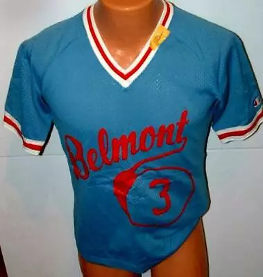 Vintage Team Gear Belmont High Dayton Baseball Softball Jersey Champion Small #3 • $26