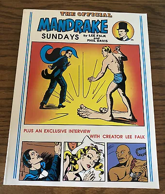 The Official Mandrake: The Magician Sundays 1/1989-Lee Falk-Phil Davis-B&W Vtg • $29.99