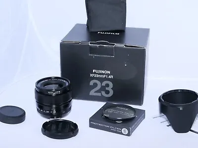 Fujifilm XF 23mm F1.4 R 23mm F/1.4 Wide Angle Lens. BOXED. Filter. Hood. Caps. • $595