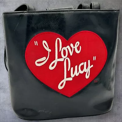  I Love Lucy  Officially Licensed Black Leather Shoulder Bag 10 X 9 X 4 • $26.10