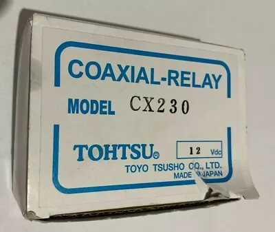 NEW CX230 Tohtsu Coaxial Relay SPDT Female BNC (3-bnc) 12 Volt • $84