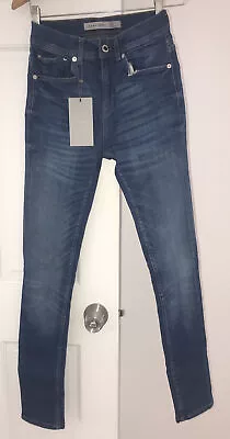 ZARA MAN MCMLXXV Blue Denim Men’s Skinny Stretch JEANS Size US 29 EU 36 • $25.99