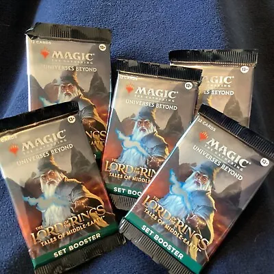 Magic The Gathering Set Booster Pack Lord Of The Rings Tales Of Middle Earth MTG • £8.75
