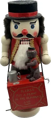 Ticket Seller For Circus Nutcracker 13” Tall ~ Please Put A Penny ~ Monkey • $34.99