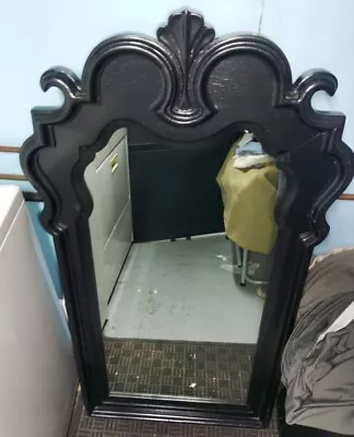 Vintage Wood Frame Mirror By Drexel Heritage Gothic Style Very Unique 52  X 32   • $195