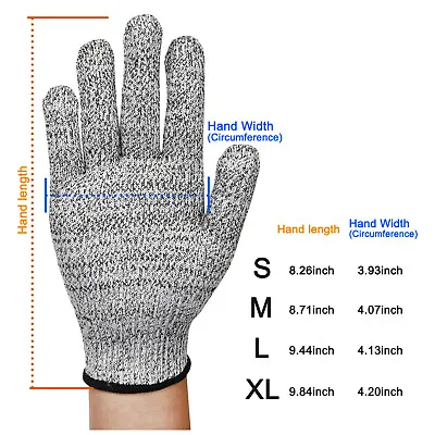 Safety Cut Proof Stab Resistant Butcher Gloves Stainless Steel Wire Metal Mesh • $6.75