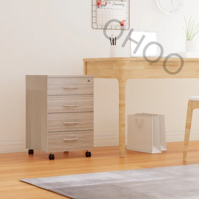 OHOO Filing Cabinet 4 Drawer Storage Drawers Wood Home Office Study School File • $206.89