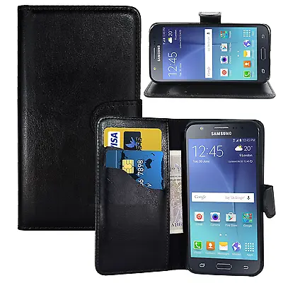 BLACK WALLET CARD SLOT Stand GEL CASE FOR SAMSUNG A02S S7 S8 S9 S10 S20 Note 8/9 • £2.95