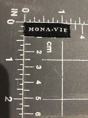 MonaVie Brand Logo Patch Tag MLM Multi-Level Marketing Pyramid Acai Berry Juice • £5.11