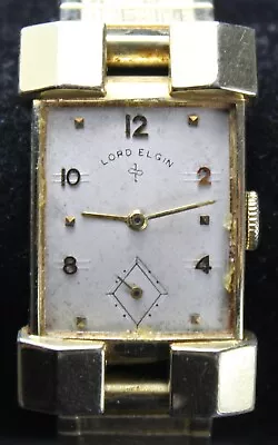 Lord Elgin  Drake  670 21j 14k Gold Filled Watch W/ Fancy Lugs - Vintage - Runs • $99.99