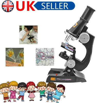 £13.91 • Buy Uk Kids Microscope Set Kit With LED Light Beginners Children Student Science Toy