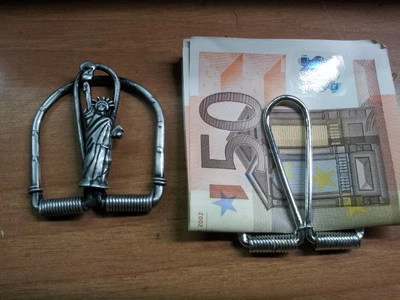 Fermasoldi Liscio In Argento 925 Fatto A Mano In Italia