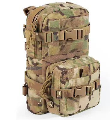 Outdoor Tactical MOLLE YKK Panel Pack Pouch For Hydration Bladder Plate Carrier • $67.89