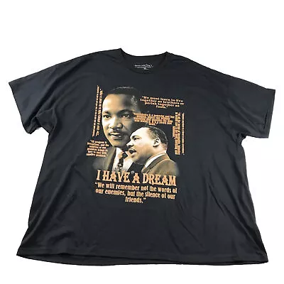 Martin Luther King Jr Shirt Mens 5XL Black Graphic Short Sleeves Tee NWOT • $16.96