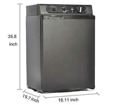 3-Way LP Gas Fridge Propane Refrigerator Compact Freestanding 12V DC 2.1 Cu Ft • $641.99