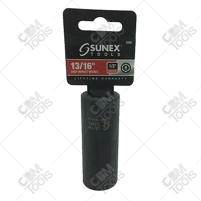 Sunex 226D 1/2  Drive Deep 13/16  Impact Socket • $12.31