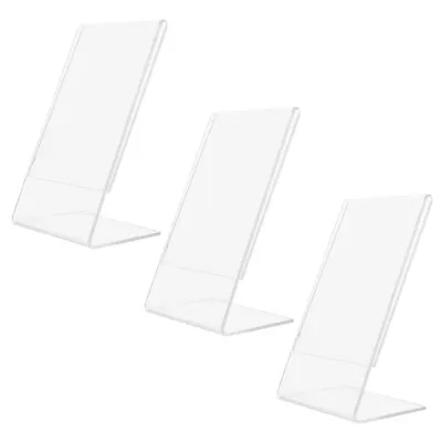  3 Pcs Medal Frame Acrylic Price Tag Stand Photo Display Certificate Holder • $8.39