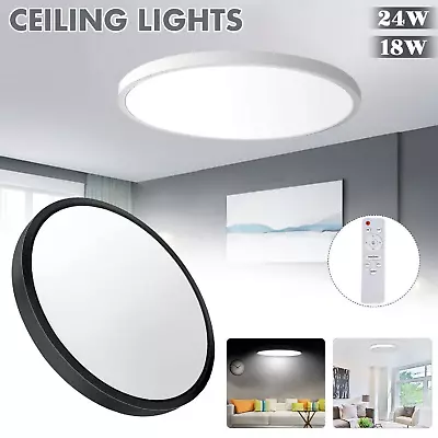LED Ceiling Light Down Round Ultra THIN 4CM Oyster Lamp Modern Mount Daylight • $36.99
