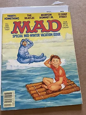 +++ Mad Magazine #286 April 1989 Vacation Issue VG Shipping Included • $10.90