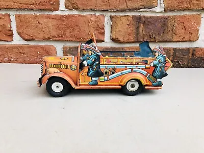 Vintage Japan Tin Toy Fire Truck • $55