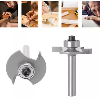 1/4'' Shank Router Bit Biscuit Joiner Cutter Wood Cutter T-slot Woodworking Tool • £7.28