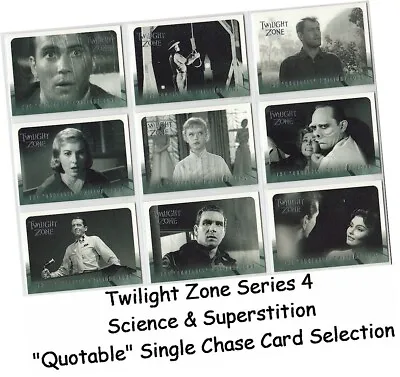 Twilight Zone Series 4 -  Quotable  Single Chase Card Selection Q1 - Q18 • £2