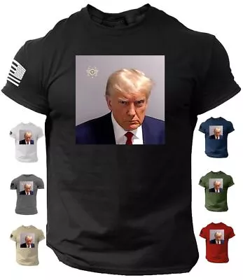 $24.19 • Buy Trump Mug Shot Photo - Donald Trump Mug Shot 2024 T-Shirt S-3XL