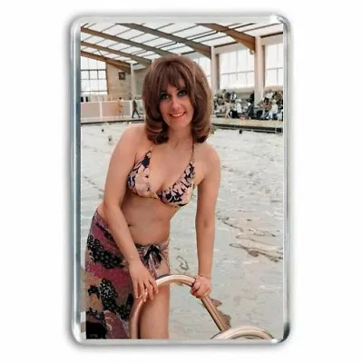 RETRO - HOLIDAY ON THE BUSES -  MAVIS In A BIKINI JUMBO COLOUR Fridge Magnet • £2.99