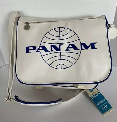 PAN AM  Messenger Reloaded  BagOriginalsCertified Vintage Style Pan Am White • $129