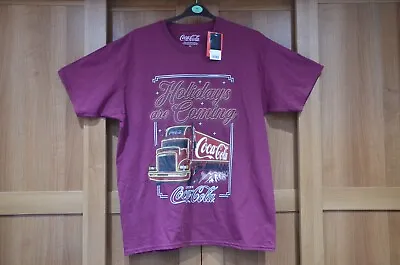 Coca-Cola Holidays Are Coming Christmas Truck T-Shirt XL  45-47  114-119cm BNWT • £14.99