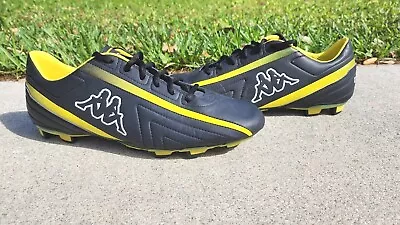 Kappa Tolket FG Yellow Black Futbol Rugby Soccer Cleats Men's US 12 EU 46 • $45