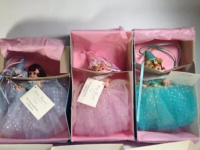 Madame Alexander 8  Dolls SET OF 3 FAIRY OF VIRTUE BEAUTY & SONG New In Boxes • $125.99