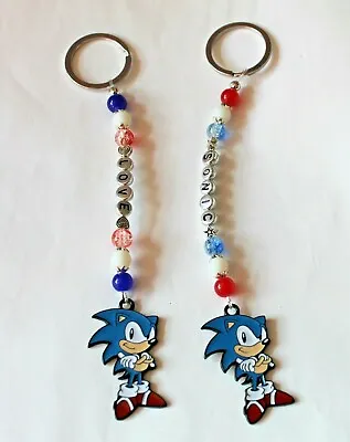 £3.10 • Buy Personalised Sonic The Hedgehog  Keyring / Bag Charm (you Chose A Name) 2 Styles