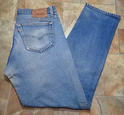 Vintage 90s Levis 501xx Button Fly Jeans Actual Size 32x29 Made In USA • $28