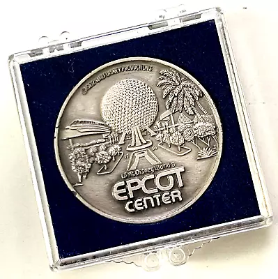 Vintage Disney EPCOT Center Opening Day Souvenir Medallion Coin Dated 1982 • $29.99