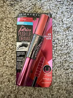 Maybelline New York The Falsies Push Up Drama Waterproof Mascara Brownish Black • $4.89