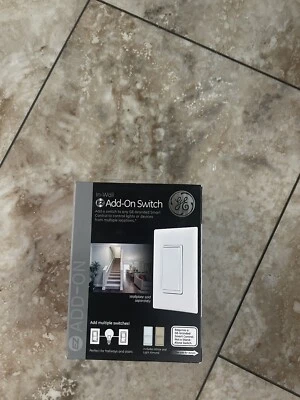 $10 • Buy GE Smart EZ ADD-ON Switch White/Almond, Rocker, Bluetooth, Zigbee, Z-Wave,