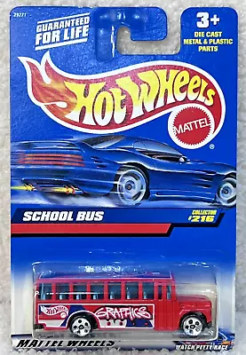 RARE Hot Wheels 2000 SCHOOL BUS COLLECTOR #216 ( 24 Years Old ) • $6.50