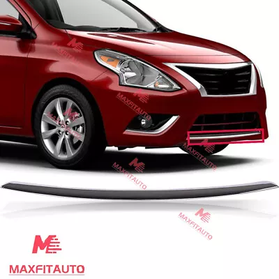 Fit Nissan Versa SL Sedan 15-19 Front Bumper Lower Trim Molding Chrome NI1044110 • $58.99