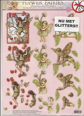 Flower Fairies A4 Die Cut 3D Decoupage Sheet (056-51) • £2.50