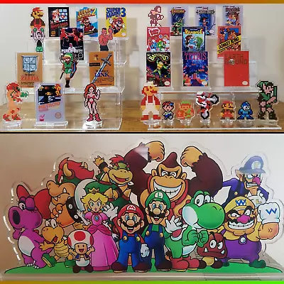 Video Game Acrylic Standees Retro Nintendo Mario Zelda Link Pokémon Bowser Sonic • $4