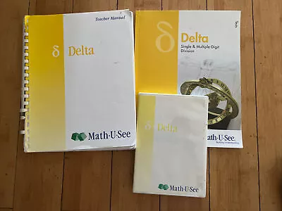 Math U See Delta Instruction Manual DVD And Tests Book • $17