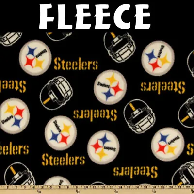 $18.95 • Buy NFL Pittsburgh Steelers Allover 6320-D Fleece Fabric By The Yard