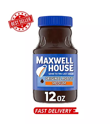 Maxwell House The Original Medium Roast Instant Coffee 12 Oz Jar • $15.89