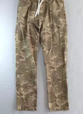 George Camo Pants Men's Small (28-30) Camouflage Drop Crotch Canvas Cargo • $8.44