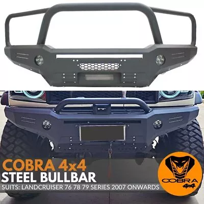 Heavy Duty Steel Bull Bar Bullbar 3 Hoop Suits Landcruiser 76 78 79 Series 2007 • $1789