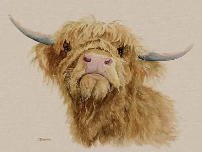 £21.95 • Buy Jane Bannon - Donald - Canvas Print Wall Art 3 Sizes Available - Highland Cow