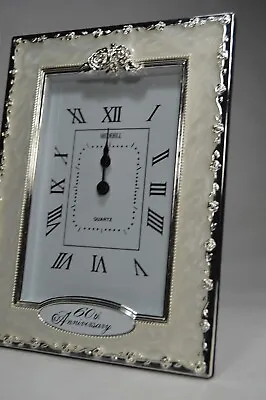 £24.90 • Buy 60th Wedding Anniversary Gift Diamond Wedding Clock Gift 60thAnniversary Clock