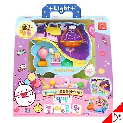Molang Pact Starlight Amusement Park Figure Pocket Miniature Role Play Set Korea • $75.90